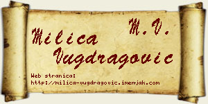 Milica Vugdragović vizit kartica